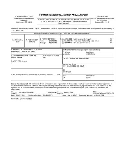 5 Steps To File Form Lm-2 Labor Report