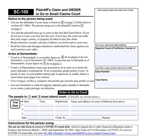 5 Steps To Filing Sc-100 Form In Los Angeles