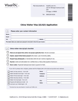 5 Steps To Fill China Q2 Visa Application Form