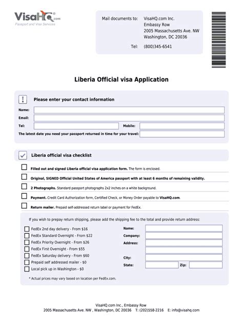 5 Steps To Fill Liberian Visa Application Form