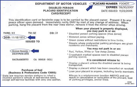 5 Steps To Fill Out Ca Dmv Placard Form