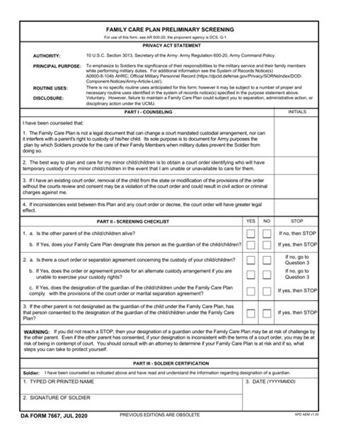 5 Steps To Fill Out Da Form 7667