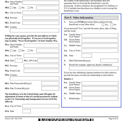 5 Steps To Fill Out Form I-130a Successfully