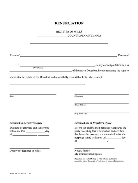 5 Steps To Fill Out Pa Renunciation Form