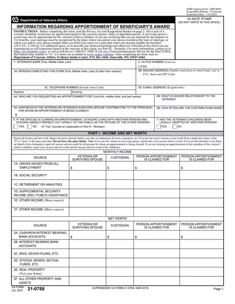 5 Steps To Fill Out Va Form 21-0788