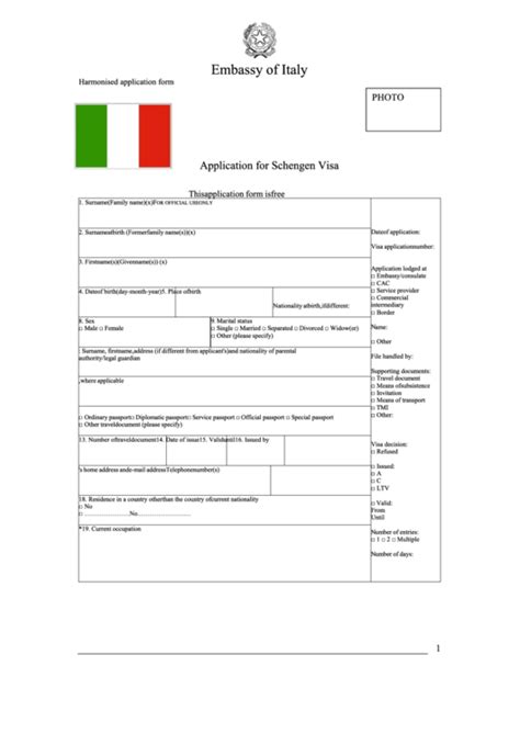 5 Steps To Fill Schengen Italy Visa Application Form