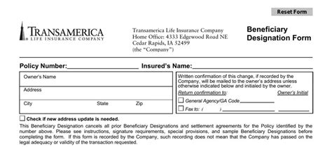 5 Steps To Fill Transamerica Beneficiary Claim Form