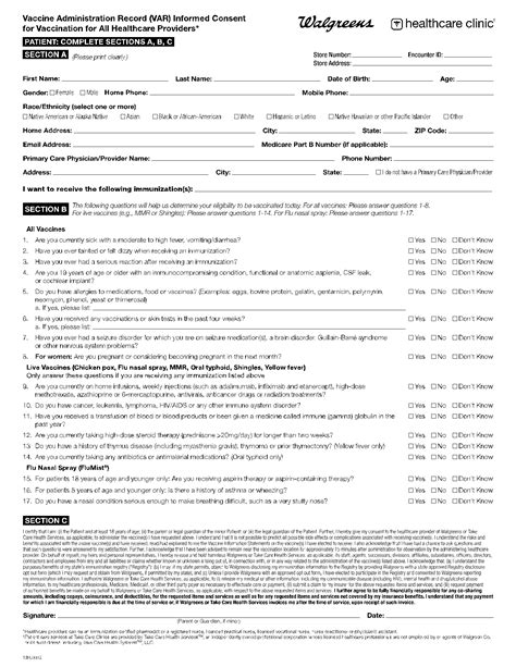 5 Steps To Fill Walgreens Vaccination Consent Form