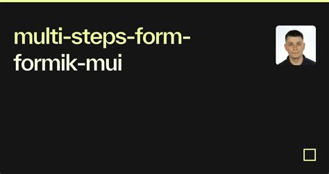 5 Steps To Master Mui Multi-Step Forms