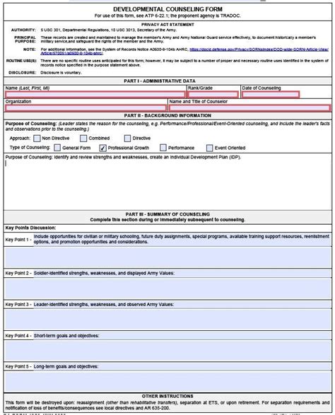 5 Steps To Mastering Army Counseling Forms