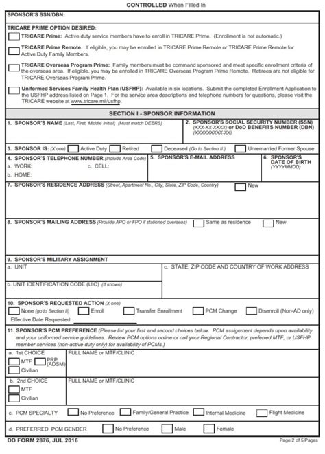 5 Things To Know About Dd Form 2876