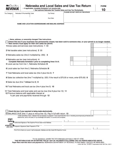 5 Things To Know About Form 10 In Nebraska