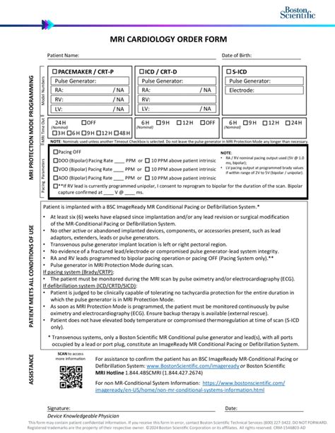 5 Tips For Boston Scientific Mri Forms