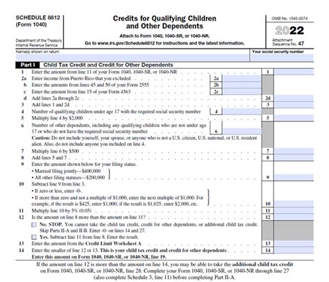 5 Tips For Completing Worksheet For Form 8812