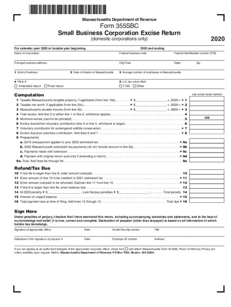 5 Tips For Filing Corporate Excise Form 355sbc