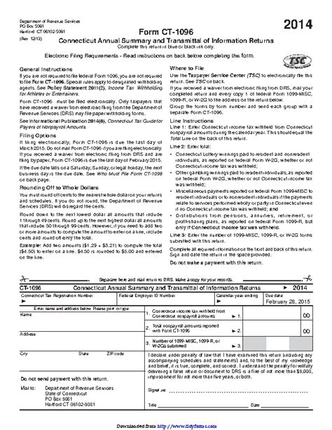 5 Tips For Filing Form Ct 1096 Correctly