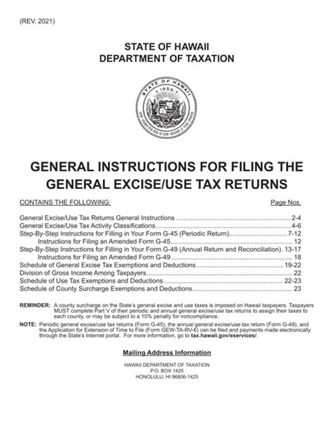 5 Tips For Filing Hawaii G-45 Tax Form