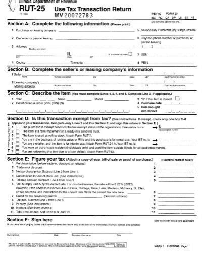 5 Tips For Filing Tax Form Rut-25