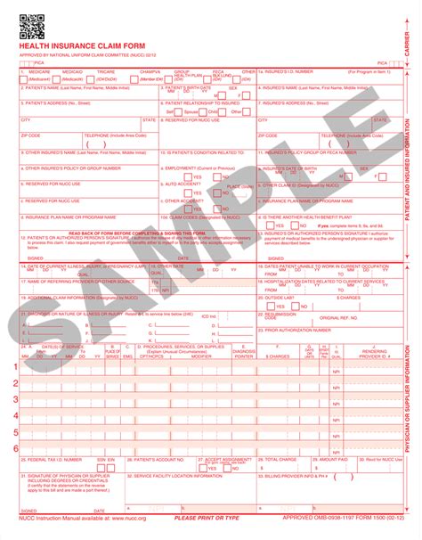 5 Tips For Filling Hcfa 1500 Form For Aflac Claims