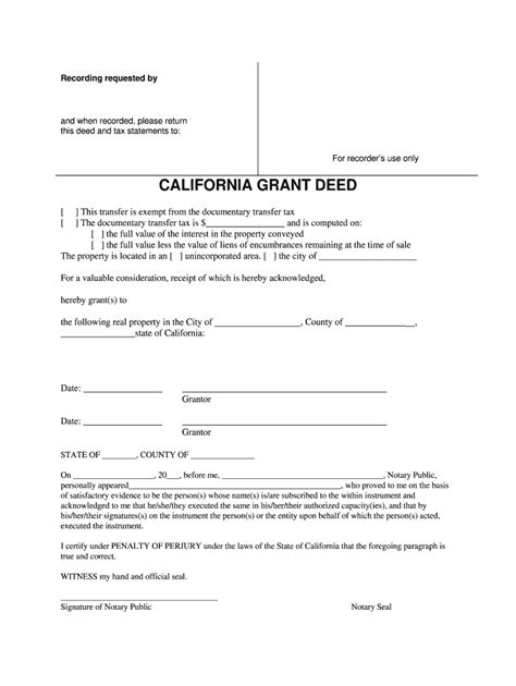 5 Tips For Filling Out A Grant Deed Form In Fresno County