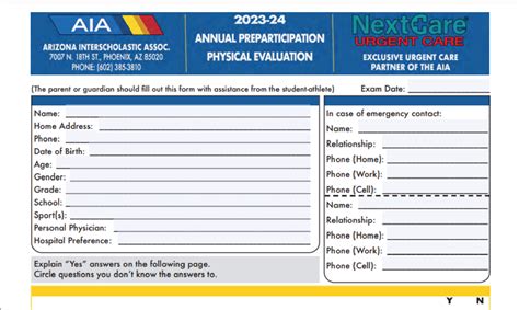 5 Tips For Filling Out Aia Physical Form 23-24