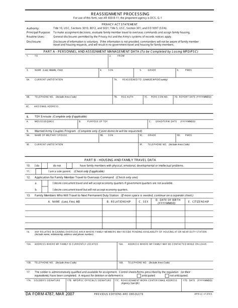 5 Tips For Filling Out Da Form 4787