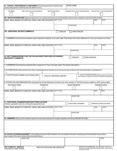 5 Tips For Filling Out Daf Form 910