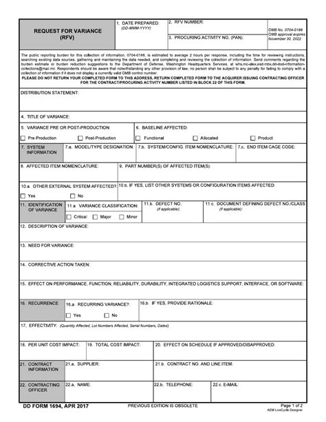 5 Tips For Filling Out Dd Form 1694