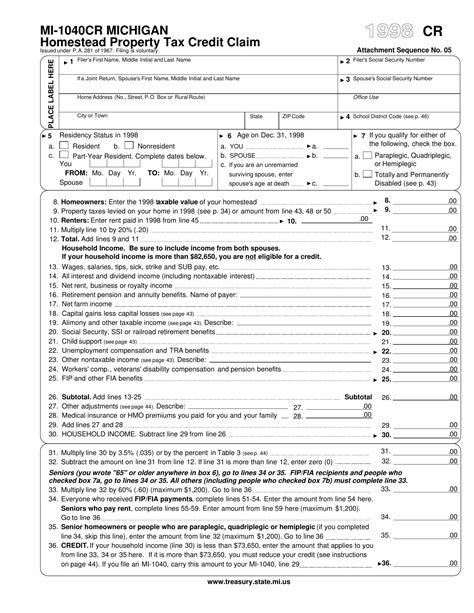 5 Tips For Filling Out Mi 1040cr Form Correctly