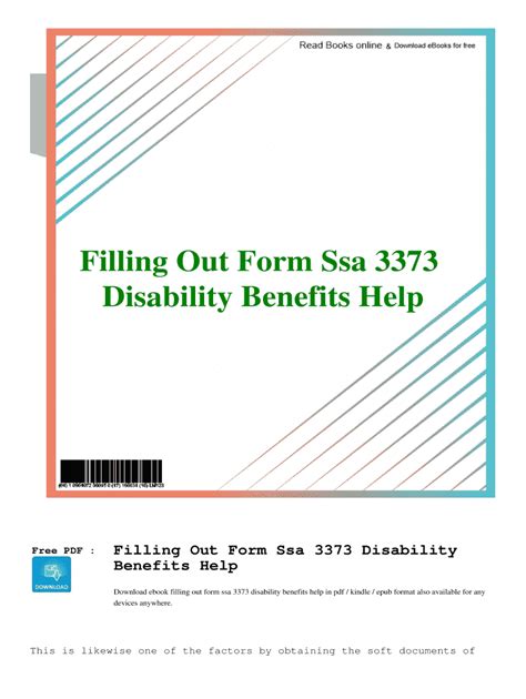 5 Tips For Filling Out Ssa 3373 Form