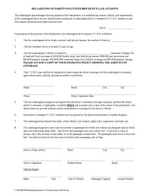 5 Tips For Filling Out The Fusd Declaration Form