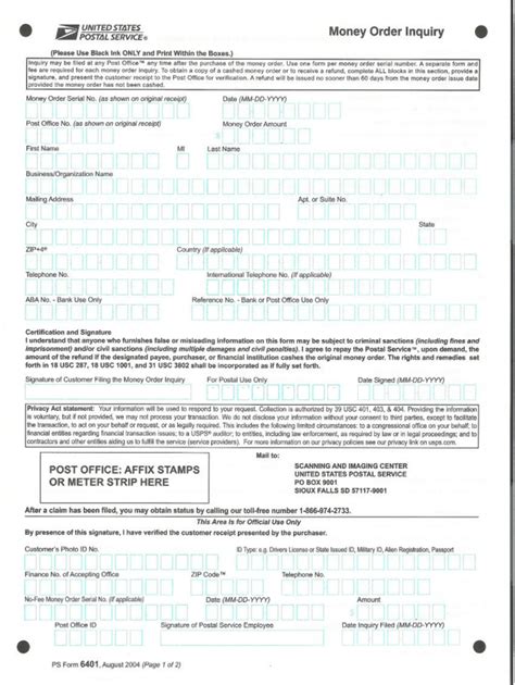 5 Tips For Filling Out Usps Form 6401