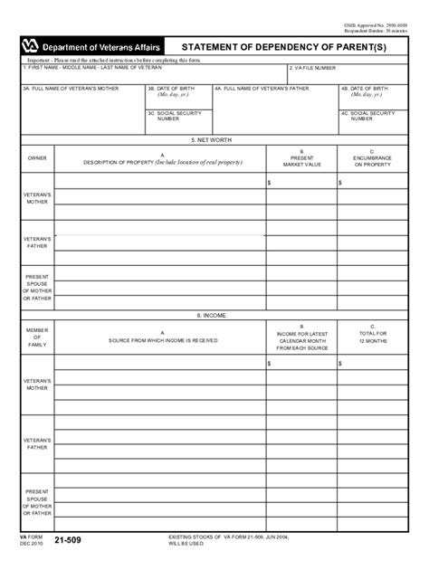 5 Tips For Filling Out Va Form 21-509