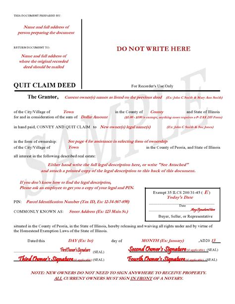 5 Tips For Fulton County Quit Claim Deed Form