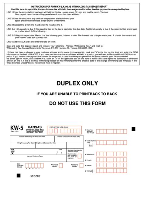 5 Tips For Kansas Withholding Form