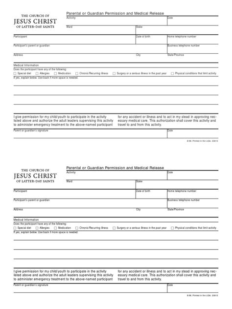 5 Tips For Lds Parent Permission Form