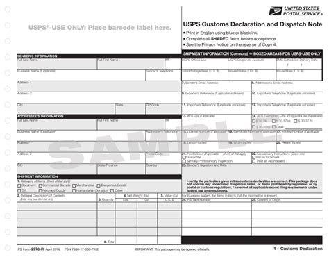 5 Tips For Military Customs Form 2976-R