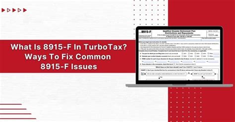 5 Tips For Turbotax Form 8915-F