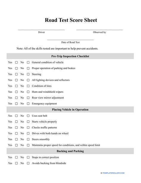 5 Tips To Ace The Dot Road Test Form