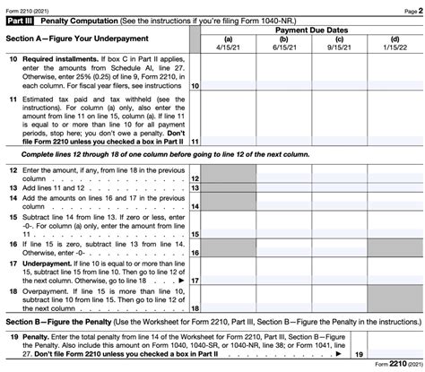 5 Tips To Complete Form 2210 Worksheet With Ease