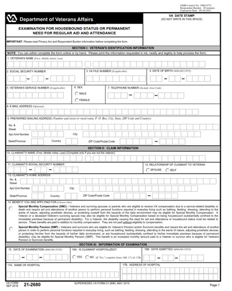 5 Tips To Complete Va Form 21-2680 Successfully