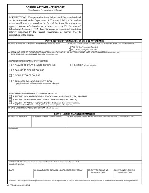 5 Tips To Complete Va Form 21 674c