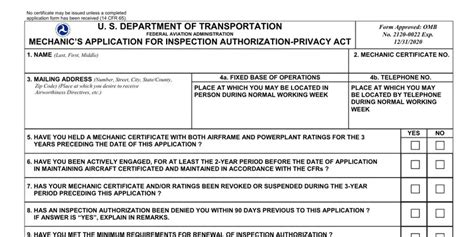 5 Tips To Fill Out Faa Form 8610-1