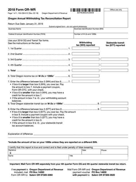 5 Tips To Fill Out Oregon Wr Form Correctly