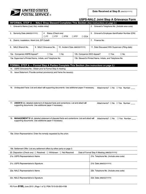 5 Tips To Fill Out Ps Form 8190 Correctly