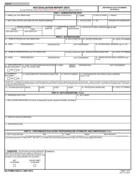 5 Tips To Master Da Form 2166-9-1