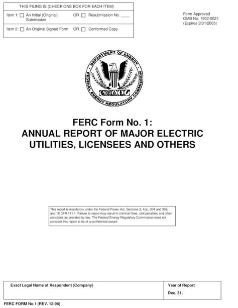 5 Tips To Master Ferc Form 1