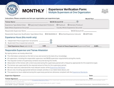 5 Tips To Master Monthly Verification Form Bacb