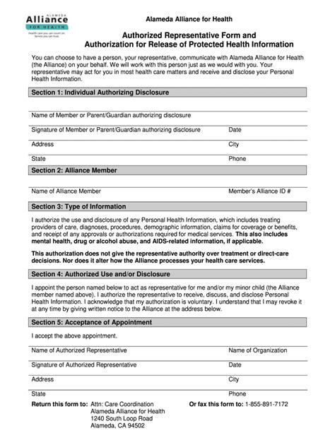 5 Ways Alameda Alliance Authorization Form Simplifies Processes