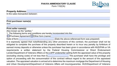 5 Ways Amendatory Clause Boosts Fha Form Approval